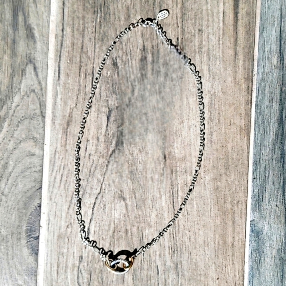 COPY - James Avery Sterling Silver 925 and bronze charm necklace, Without Charms